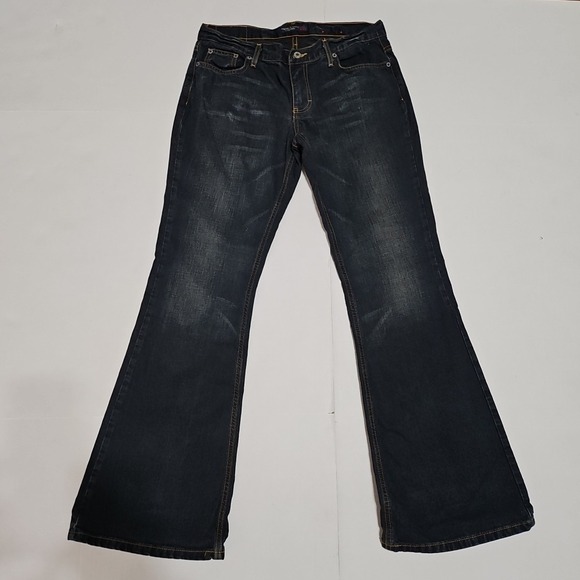 American Eagle Outfitters Denim - American Eagle Jeans Womens Size 8 Dark Wash Blue Bootcut Wide Leg